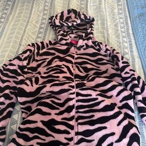 Pink Zebra onesie